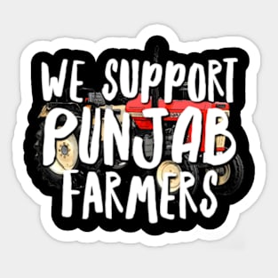 I support Punjab Farmers Sticker